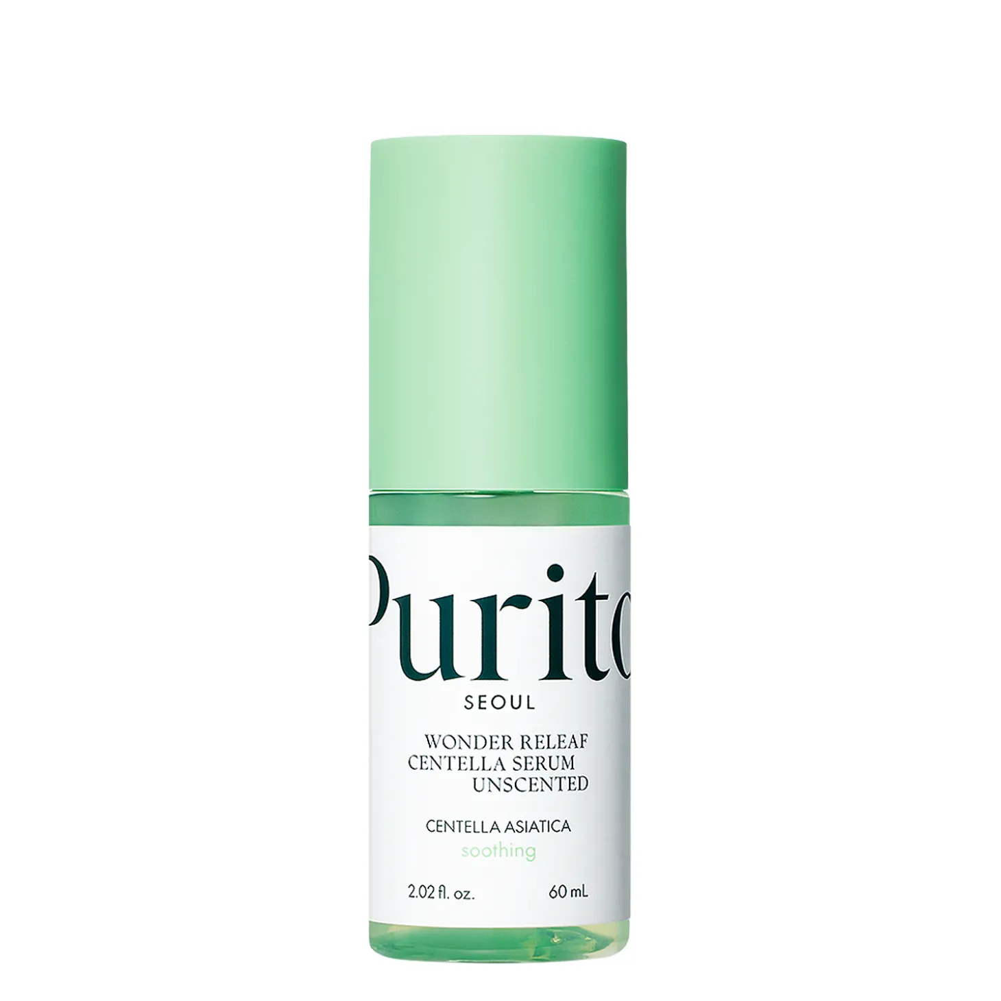 Purito Seoul - Wonder Releaf Centella Serum Unscented - Bezzapachowe Serum z Ekstraktem z Wąkroty Azjatyckiej - 60ml