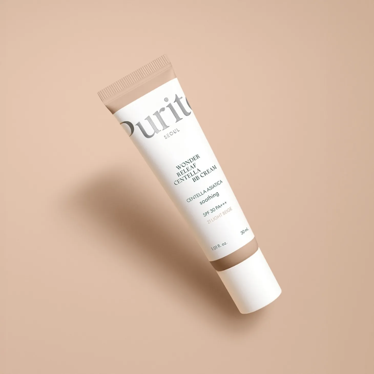 Purito Seoul - Wonder Releaf Centella BB Cream SPF 30 PA+++ #21 Light Beige - Krem BB z Wąkrotą Azjatycką - 30ml