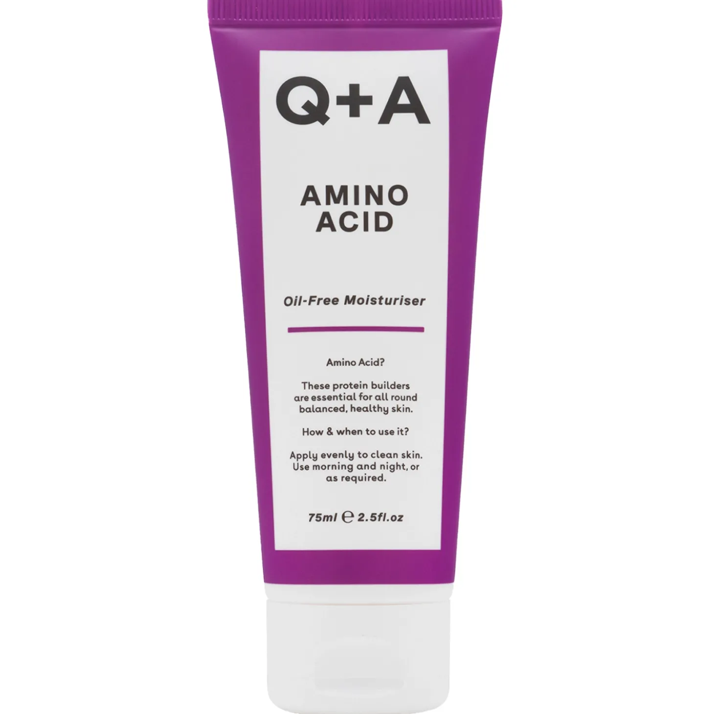 Q+A - Amino Acid Oil-Free Moisturiser - Beztłuszczowy Krem Nawilżający z Aminokwasem - 75ml