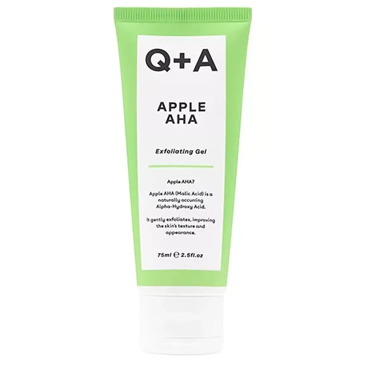 Q+A - Apple AHA - Exfoliating Gel - Żel Eksfoliujący z Kwasem Jabłkowym - 75ml