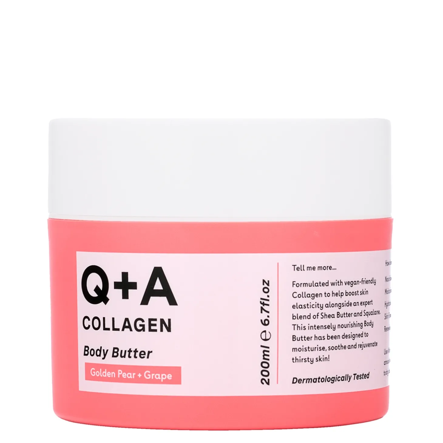 Q+A - Collagen Body Butter - Kolagenowe Masło do Ciała - 200ml