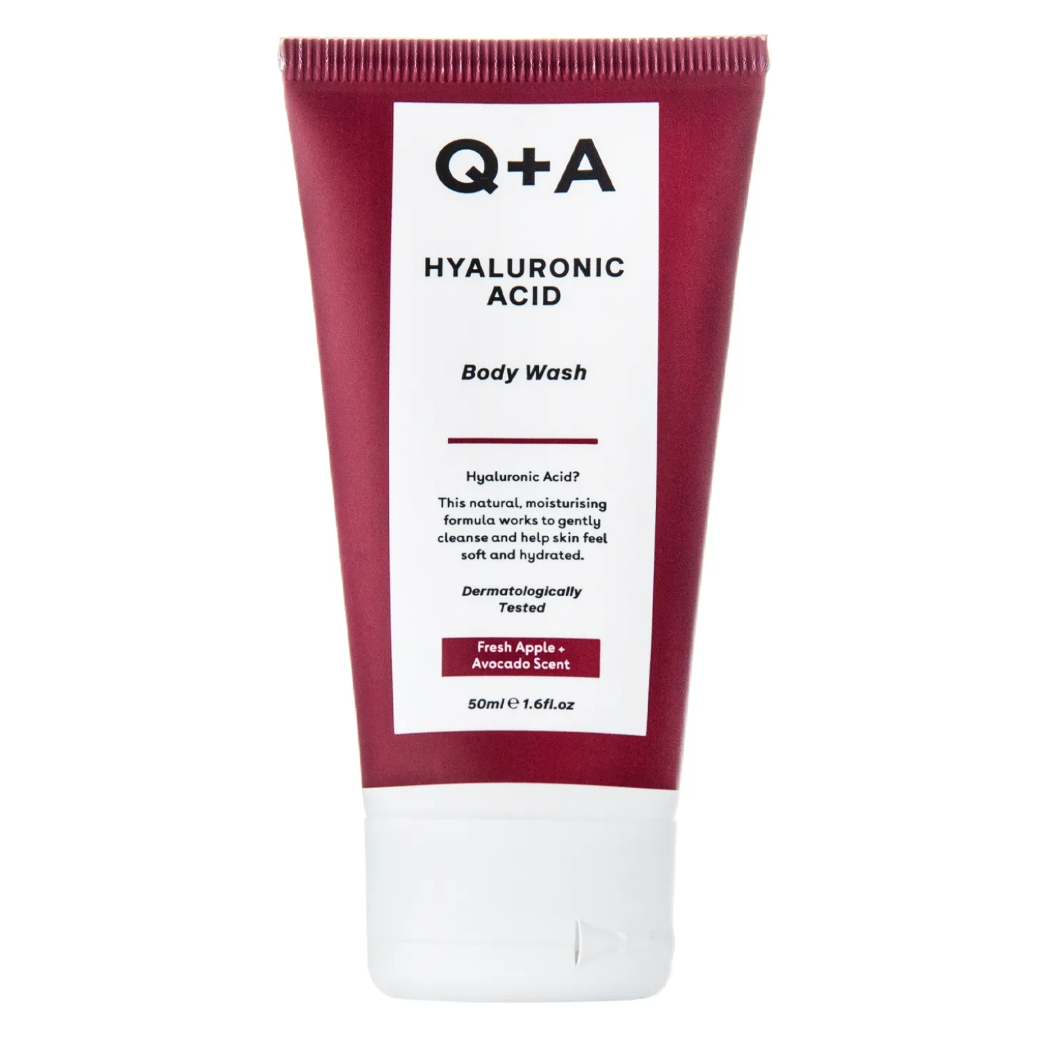 Q+A - Hyaluronic Acid Body Wash - Nawilżający Żel do Mycia Ciała z Kwasem Hialuronowym - 50ml
