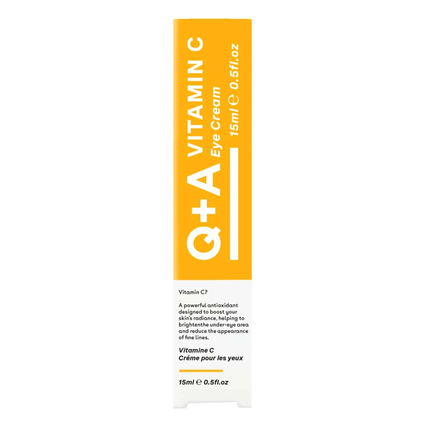 Q+A - Vitamin C Eye Cream - Rozświetlający Krem pod Oczy z Witaminą C - 15ml