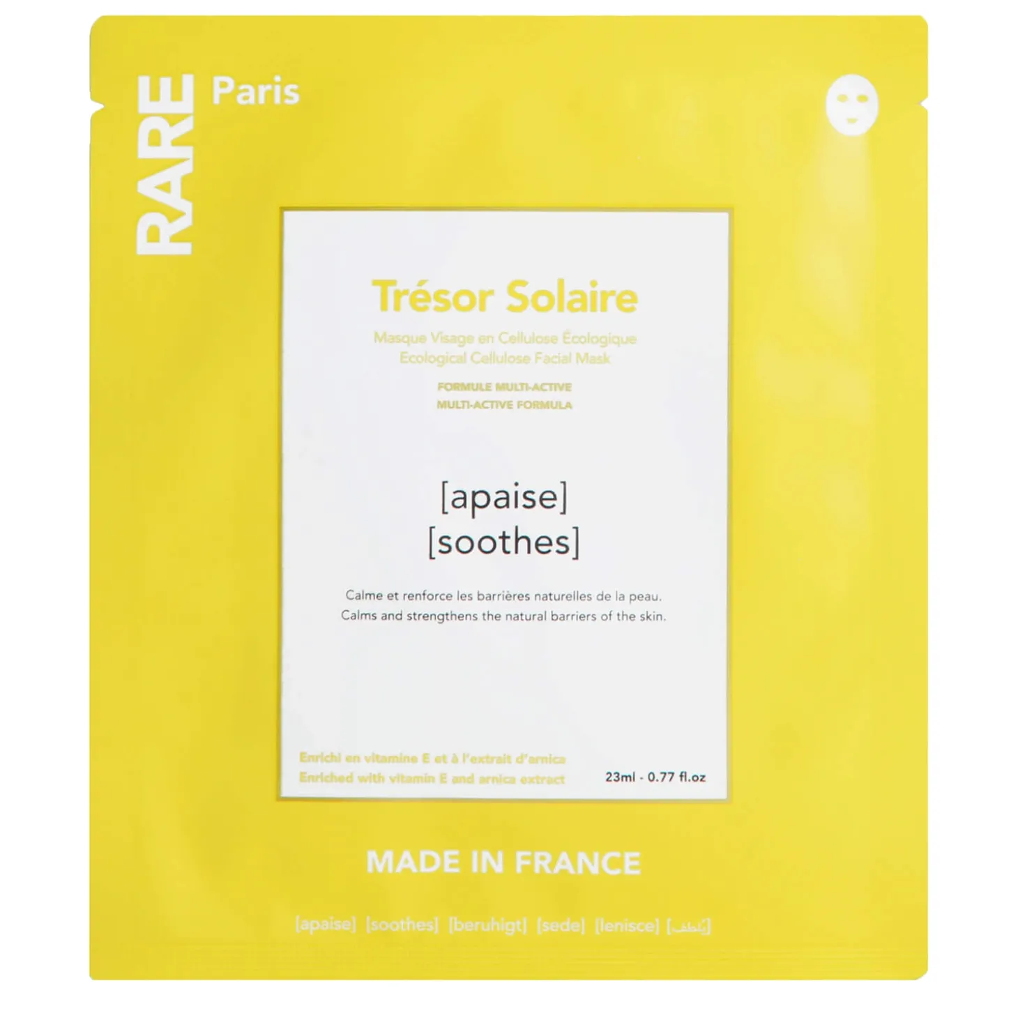 Rare Paris - Trésor Solaire - Kojąca Maska w Płachcie - 1szt/23ml