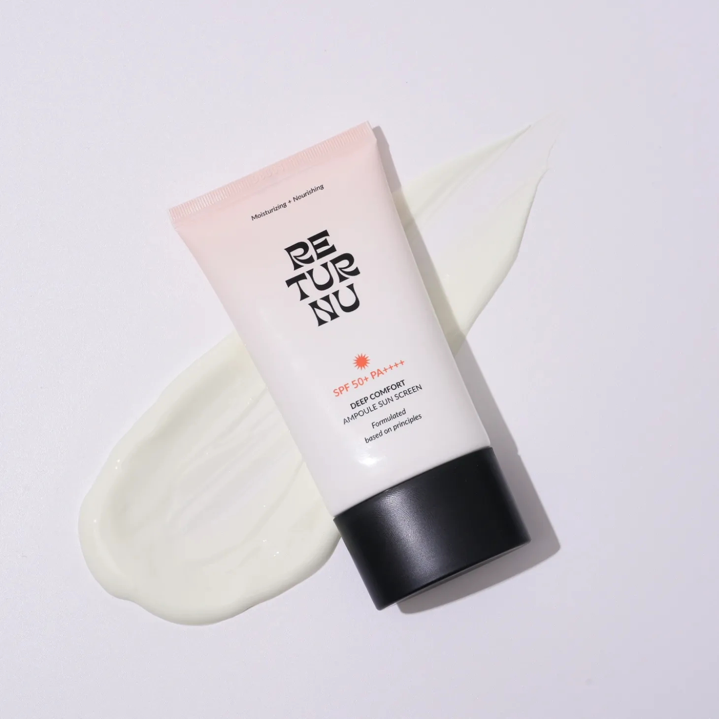 Returnu - Deep Comfort Ampoule Sunscreen SPF 50+ PA++++ - Przeciwsłoneczny Krem do Twarzy - 50ml