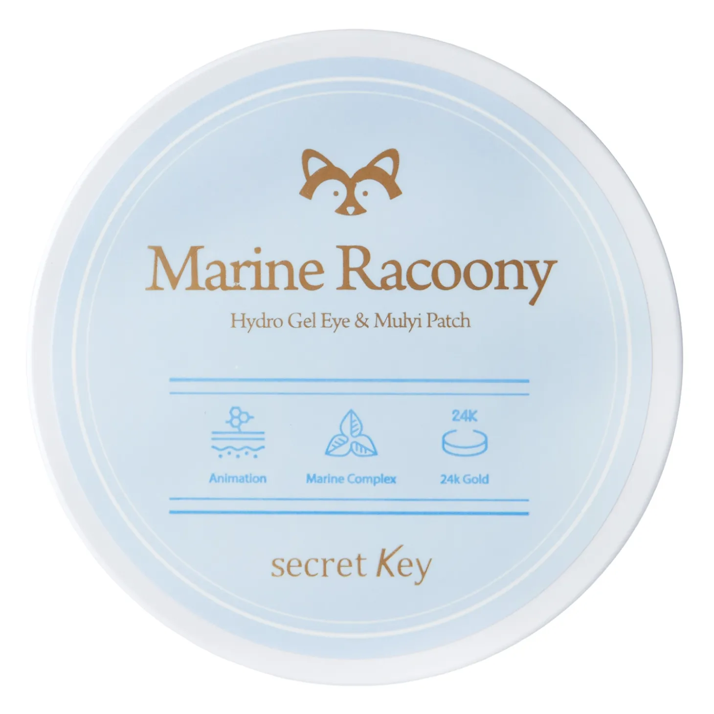Secret Key - Marine Racoony Hydrogel Eye & Multi Patch - Hydrożelowe Płatki Nawilżające do Twarzy i pod Oczy - 60szt