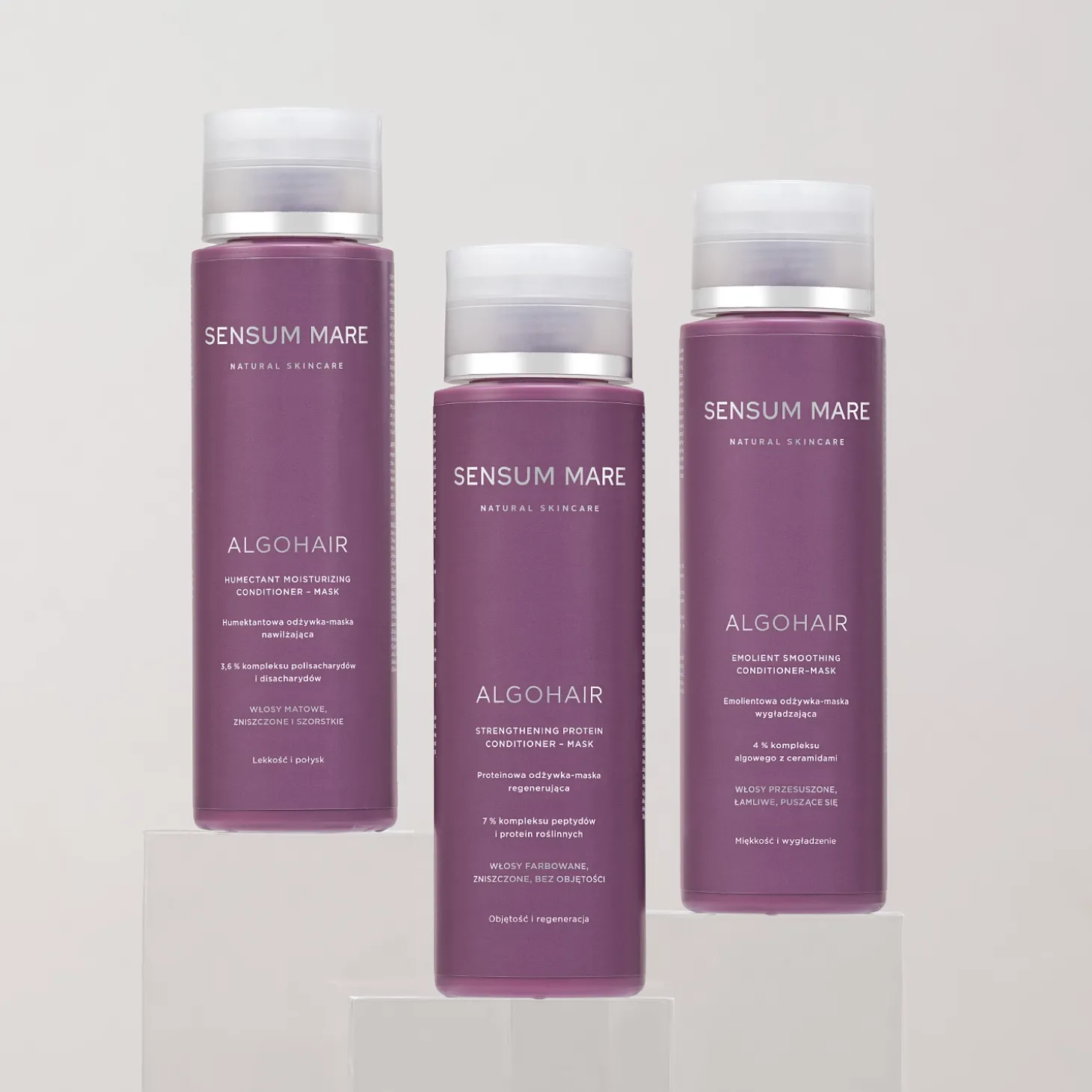 Sensum Mare - Alogohair - Strengthening Protein Conditioner - Mask - Proteinowa Odżywka - Maska Regenerująca - 250ml