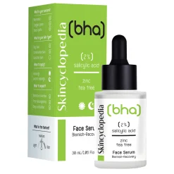 Skincyclopedia - Face Serum 2% Salicylic Acid + Tea Tree Oil - Serum Złuszczajaco-Regenerujące do Twarzy - 30ml
