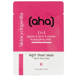 Skincyclopedia - Sheet Mask Aha & Pha 5% - Wygładzająca Maska w Płachcie - 1szt/20ml