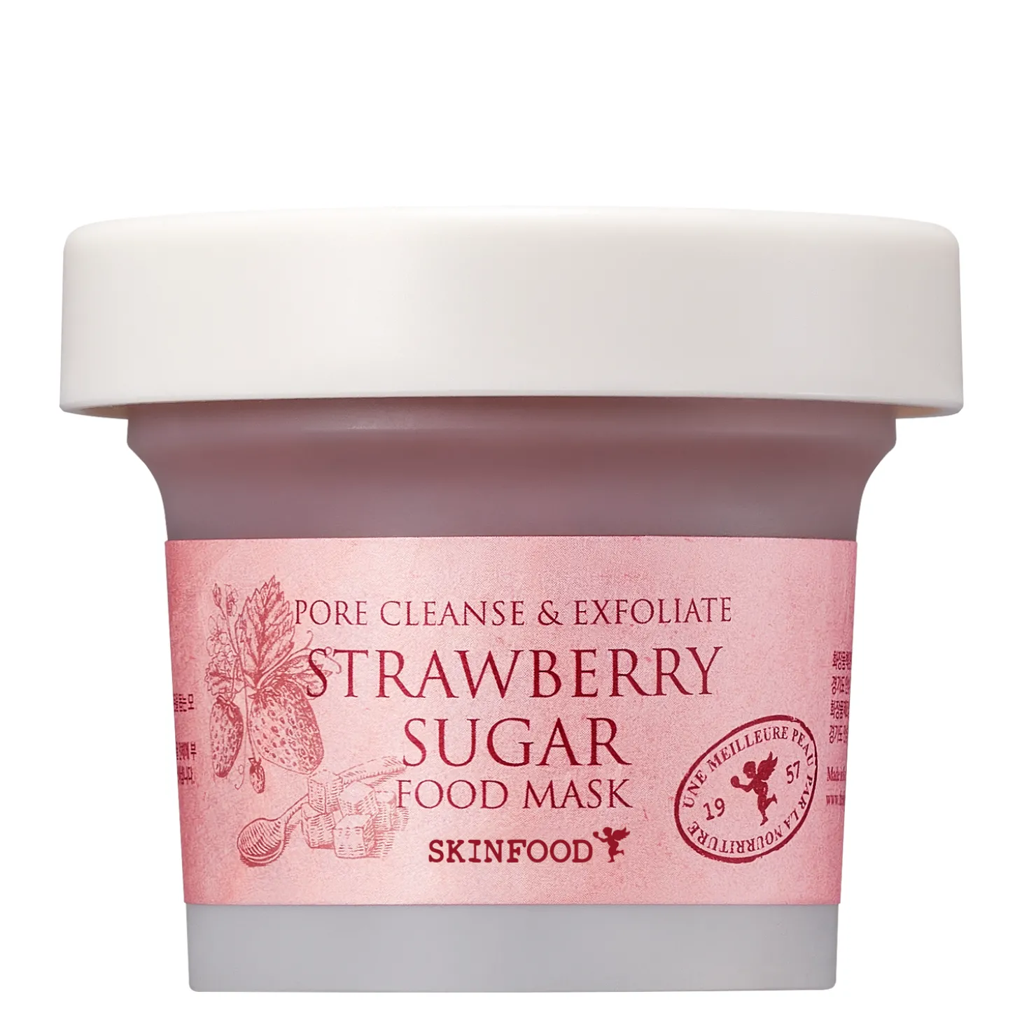 Skinfood - Strawberry Sugar Food Mask - Truskawkowa Maska Złuszczająco-Rozświetlająca - 120g