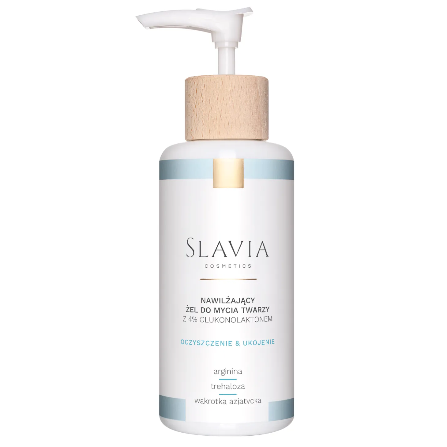 Slavia Cosmetics - Nawilżający Żel do Mycia Twarzy z 4% Glukonolaktonem - 150ml