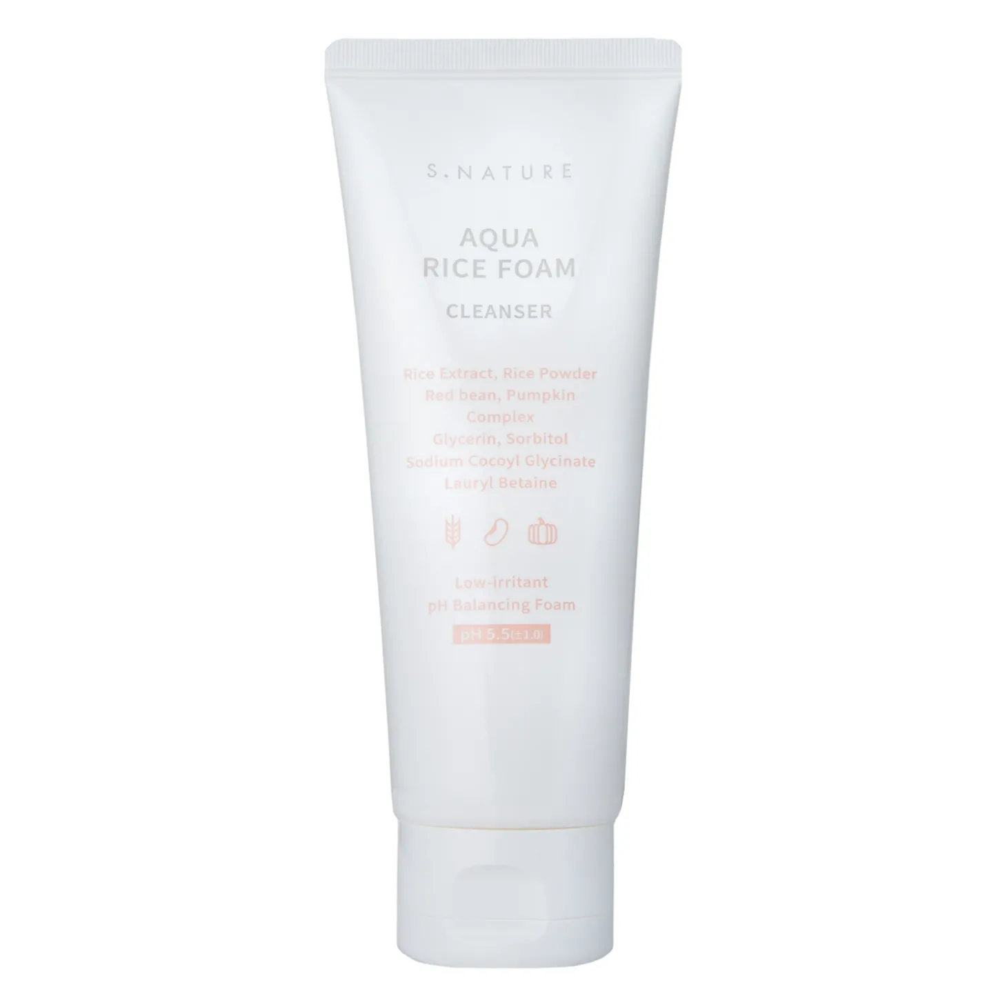 S.Nature - Aqua Rice Foam Cleanser - Ryżowa Pianka do Oczyszczania Twarzy - 160ml