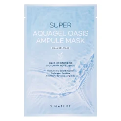 S.Nature - Super Aquagel Oasis Ampule Mask - Nawilżająca Maska w Płachcie do Twarzy - 1szt/30ml