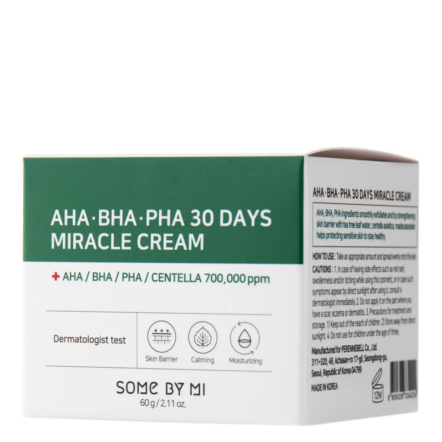 Some By Mi - AHA BHA PHA 30 Days Miracle Cream - Krem do Twarzy z Kwasami AHA, BHA i PHA - 60ml