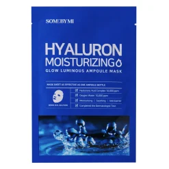 Some By Mi - Hyaluron Moisturizing - Glow Luminous Ampoule Mask - Nawilżająca Maska w Płachcie - 25g
