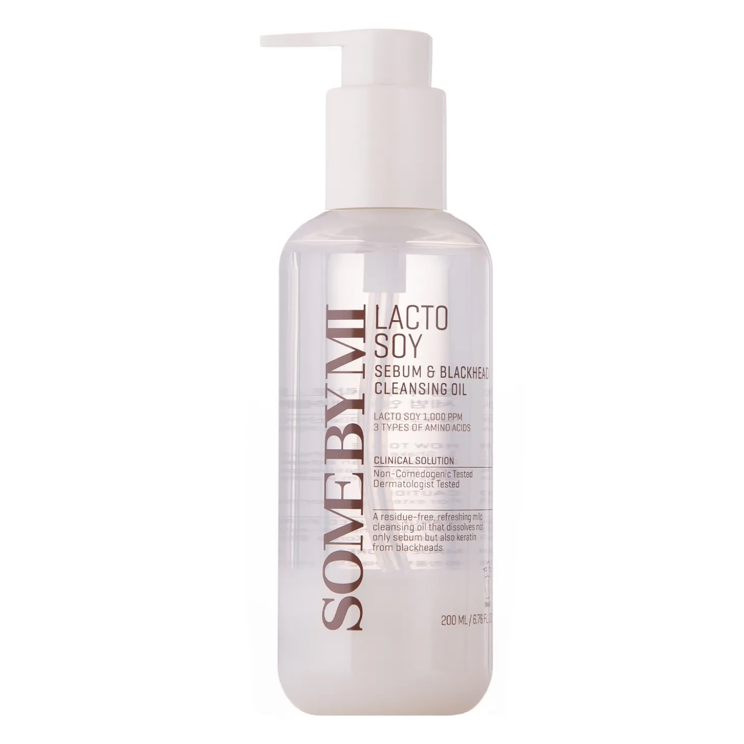 Some By Mi - Lactosoy Sebum & Blackhead Cleansing Oil - Delikatny Olejek Oczyszczający - 200ml