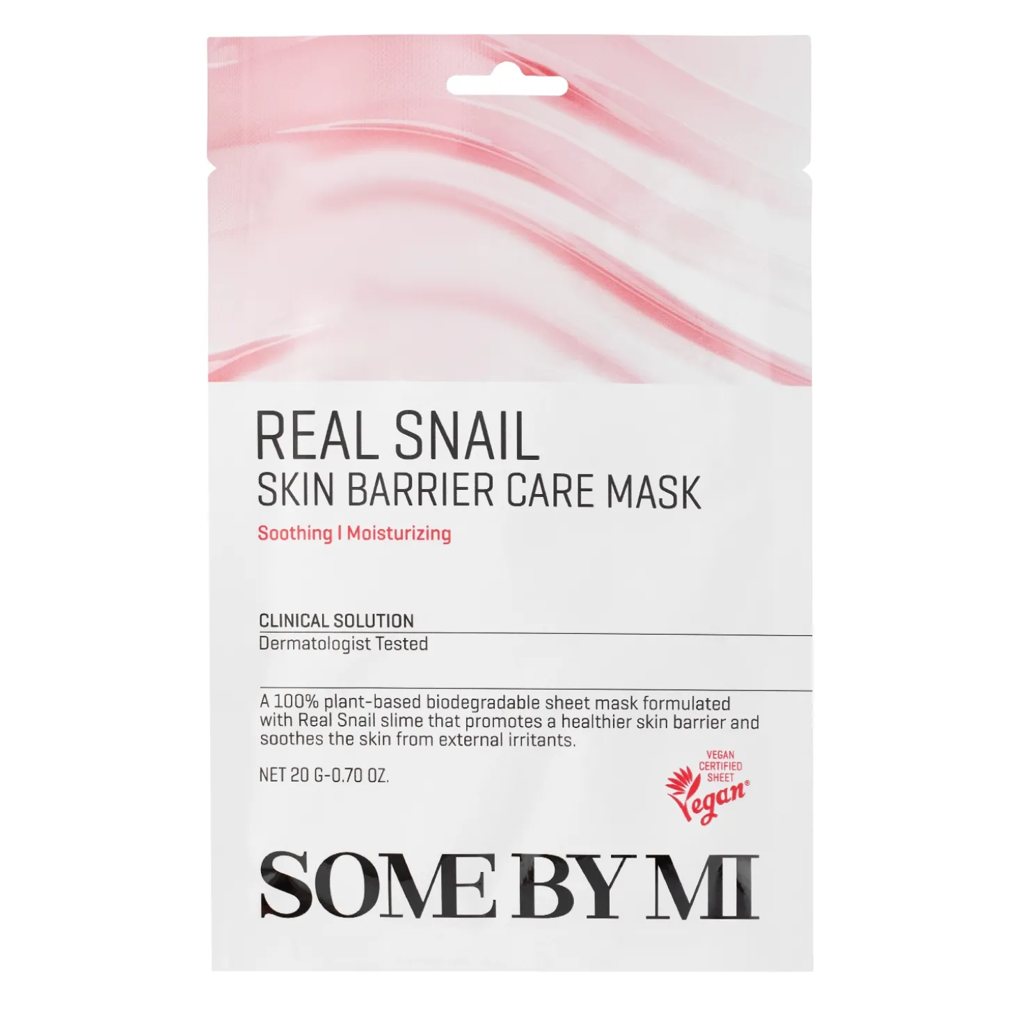 Some By Mi - Real Snail Skin Barrier Care Mask - Wzmacniająca Maska w Płachcie - 20g