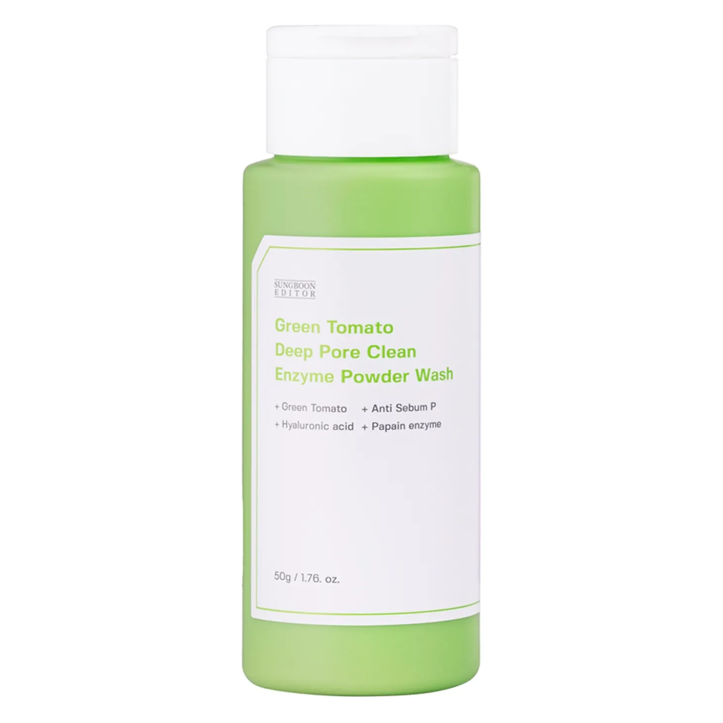 Sungboon Editor - Green Tomato Deep Pore Clean Enzyme Powder Wash - Głęboko Oczyszczający Puder Enzymatyczny - 50g