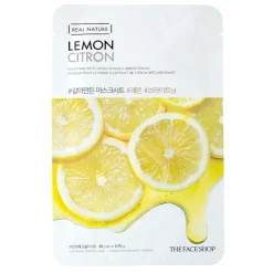 The Face Shop - Natural Mask Lemon - Rozjaśniająca Maska w Płachcie z Ekstraktem z Cytryny - 20g