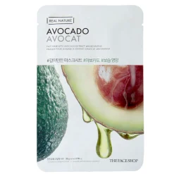 The Face Shop - Real Nature Face Mask Avocado - Nawilżająco-odżywcza Maska w Płachcie z Esencją z Awokado - 20g