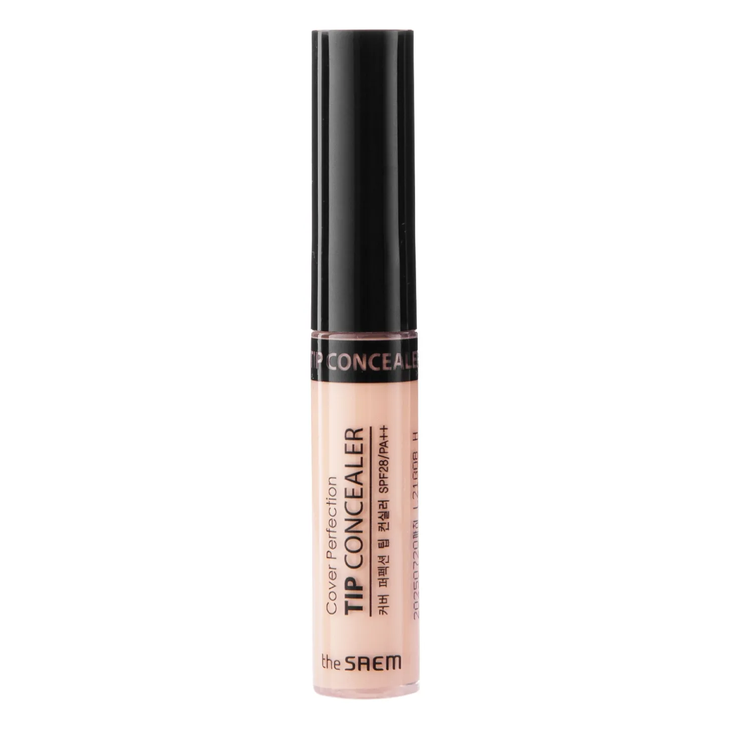 The Saem - Cover Perfection Tip Concealer - SPF 28/PA++ - Kryjący Korektor - Peach Beige - 6,5ml