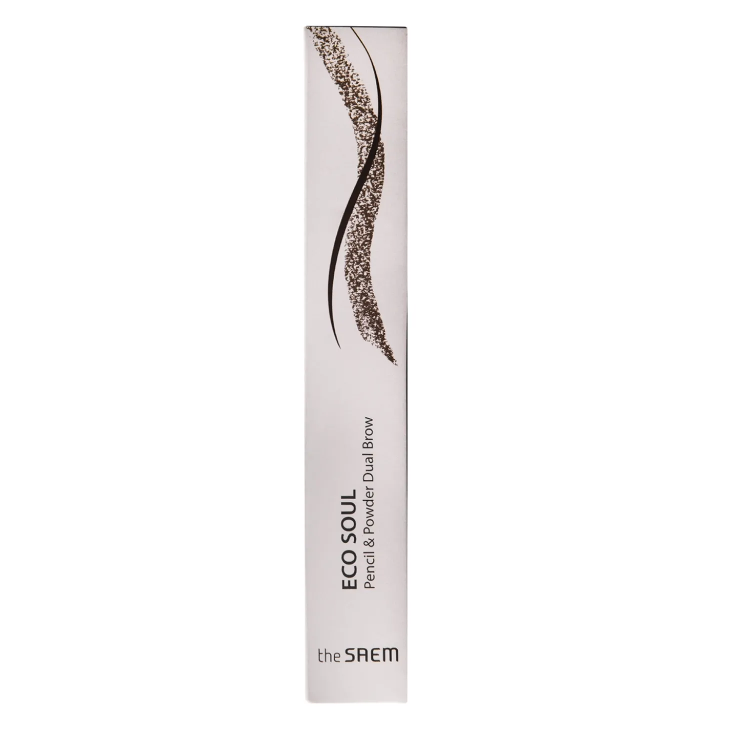 The Saem - Eco Soul Pencil & Powder Dual Brow - Duo do Brwi - 02 Deep Brown - 0,8g