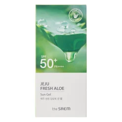 The SAEM - Jeju Fresh Aloe Sun Gel - SPF50+ PA++++ - Ochronny Krem do Twarzy z Aloesem - 50g