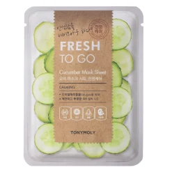 TonyMoly - Fresh To Go Cucumber Mask Sheet - Odświeżająca Maska do Twarzy w Płachcie - 1szt/22g