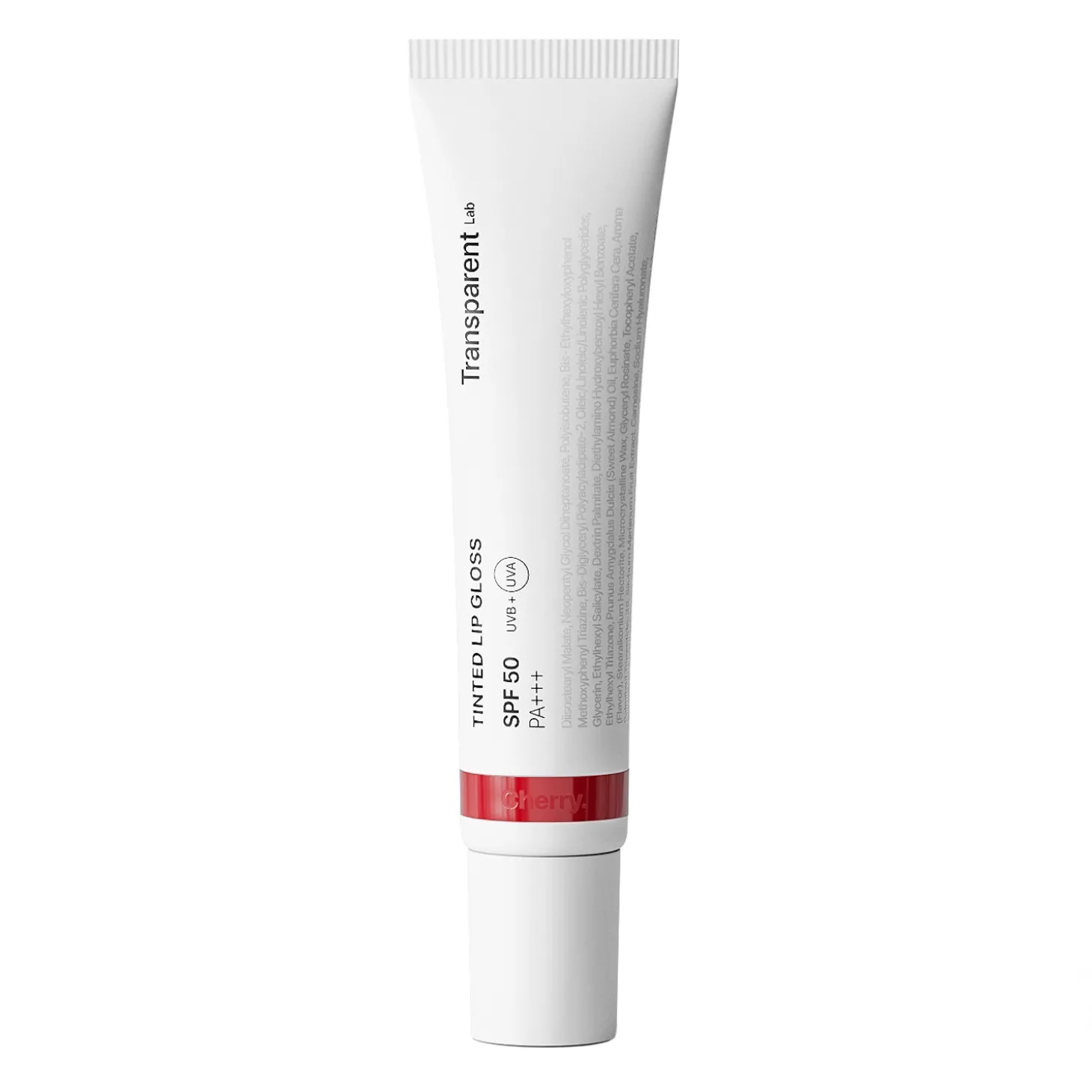 Transparent Lab - Lip Gloss SPF50 - Cherry - Nawilżający Balsam do Ust - 15ml