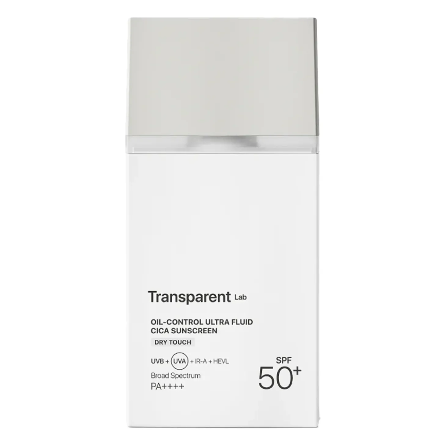 Transparent Lab - Oil Control Ultra Fluid Cica Sunscreen - Matujący Krem SPF50+ - 100ml