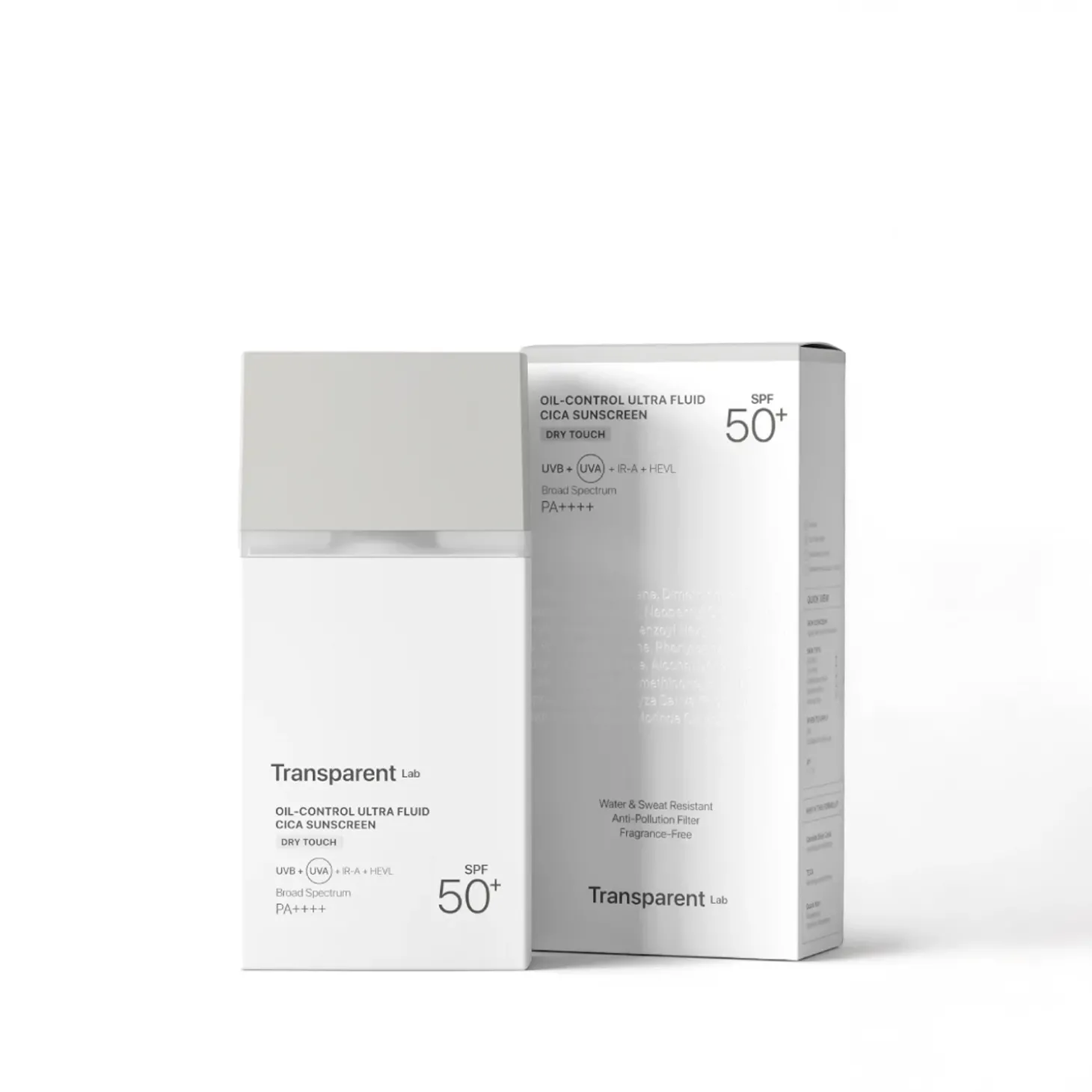 Transparent Lab - Oil Control Ultra Fluid Cica Sunscreen - Matujący Krem SPF50+ - 100ml