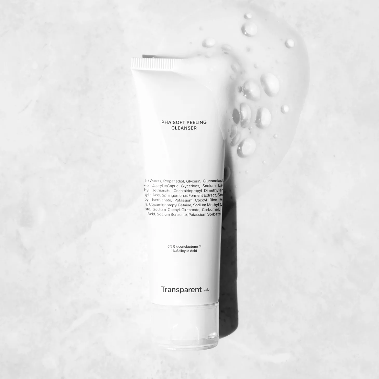 Transparent Lab - PHA Soft Peeling Cleanser - Oczyszczająco-Złuszczający Żel do Mycia Twarzy - 150ml