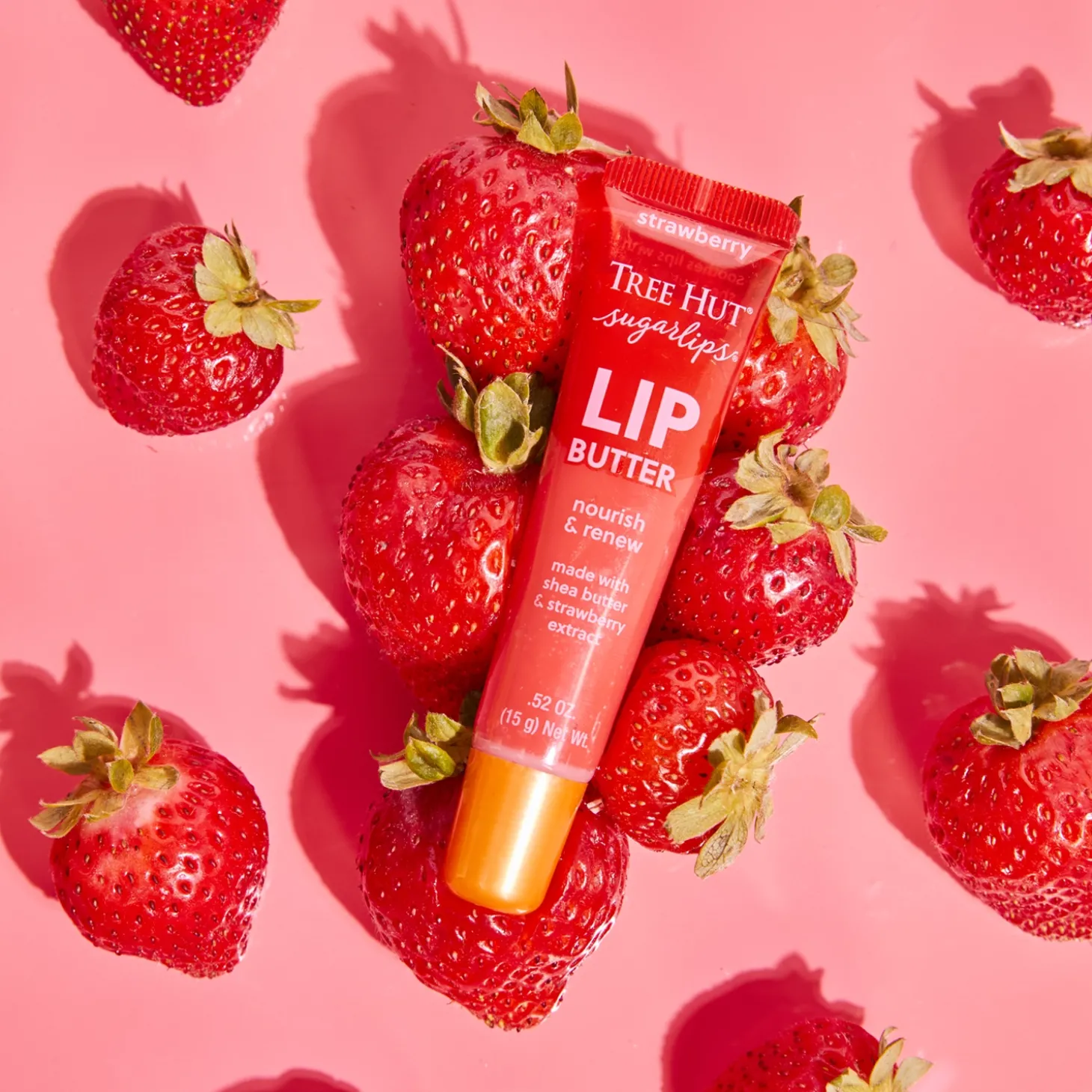 Tree Hut - Sugar Lips Butter Strawberry - Odżywcze Masełko do Ust - Truskawka - 15g
