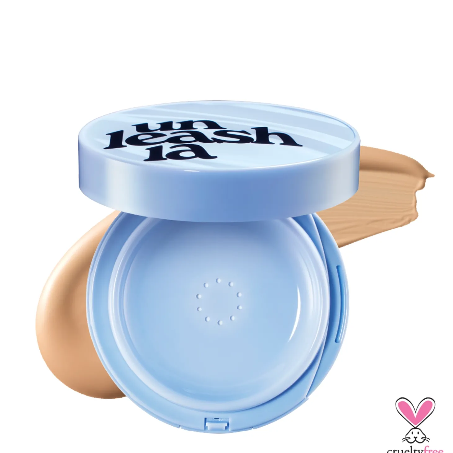 Unleashia - Babe Skin Baby Blue Cushion SPF 40 PA++ - Podkład w Poduszce - 25N Good Night - 15g