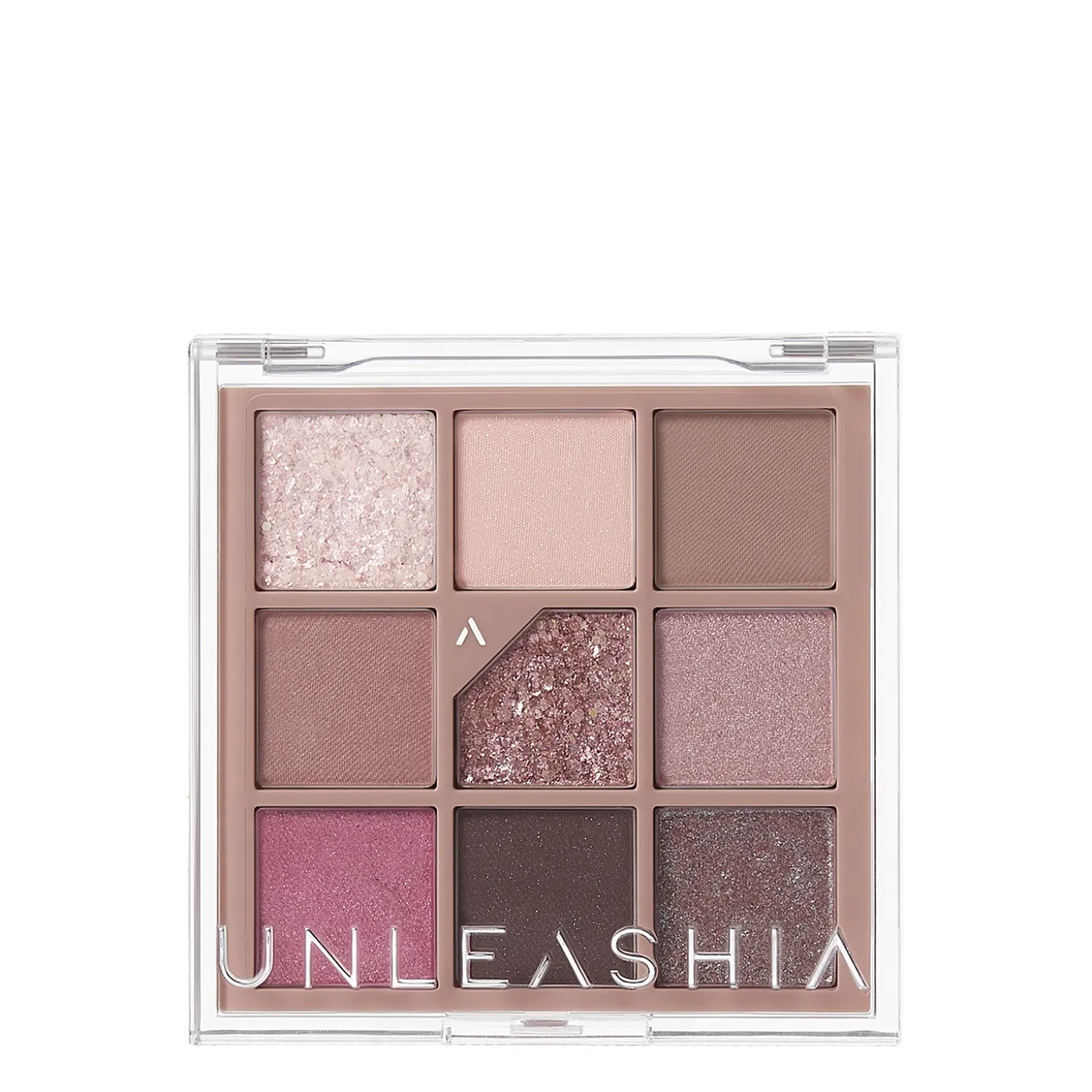 Unleashia - Glitterpedia Eye Palette - Paleta Wegańskich Cieni do Powiek - 5 All of Dusty Rose - 6,6g