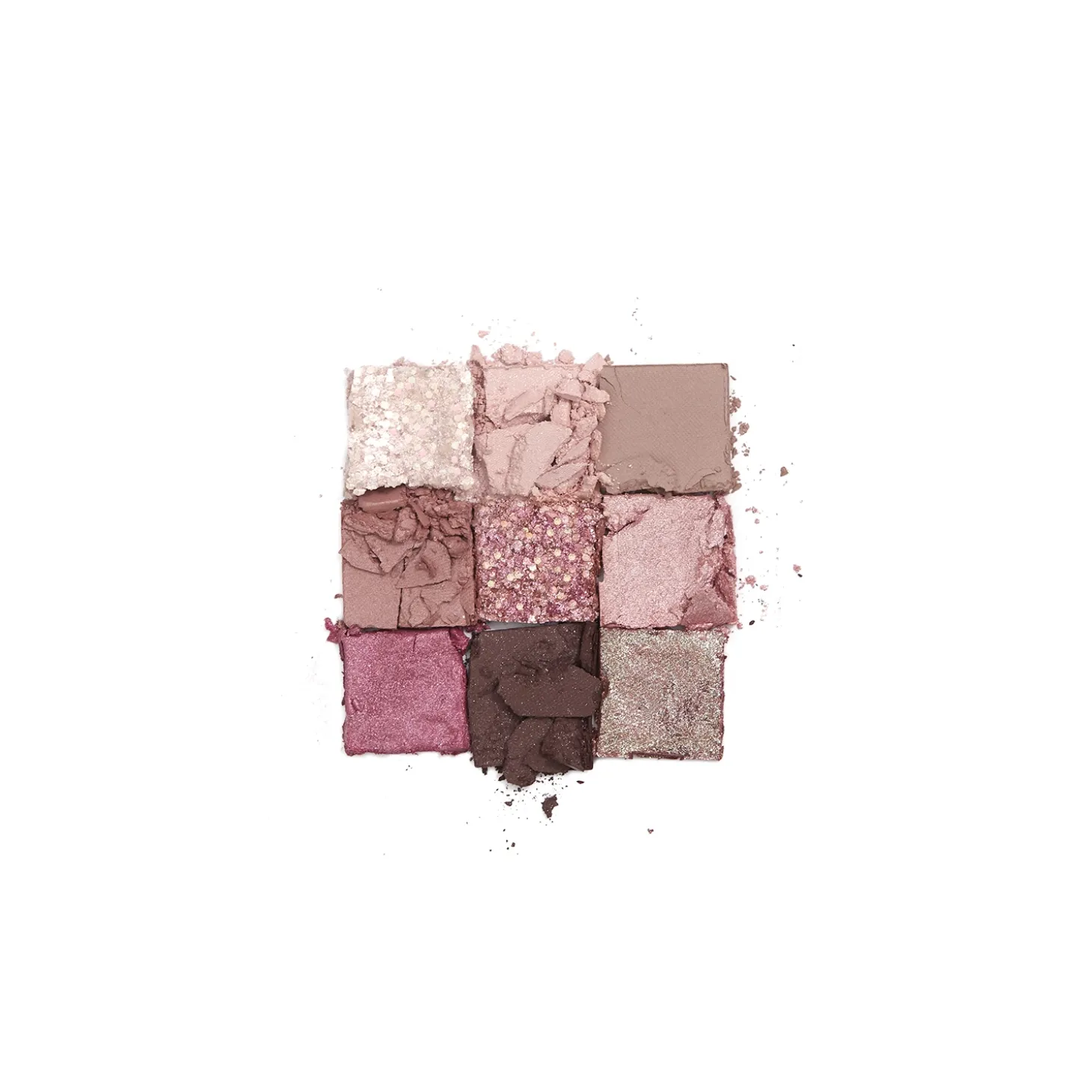 Unleashia - Glitterpedia Eye Palette - Paleta Wegańskich Cieni do Powiek - 5 All of Dusty Rose - 6,6g
