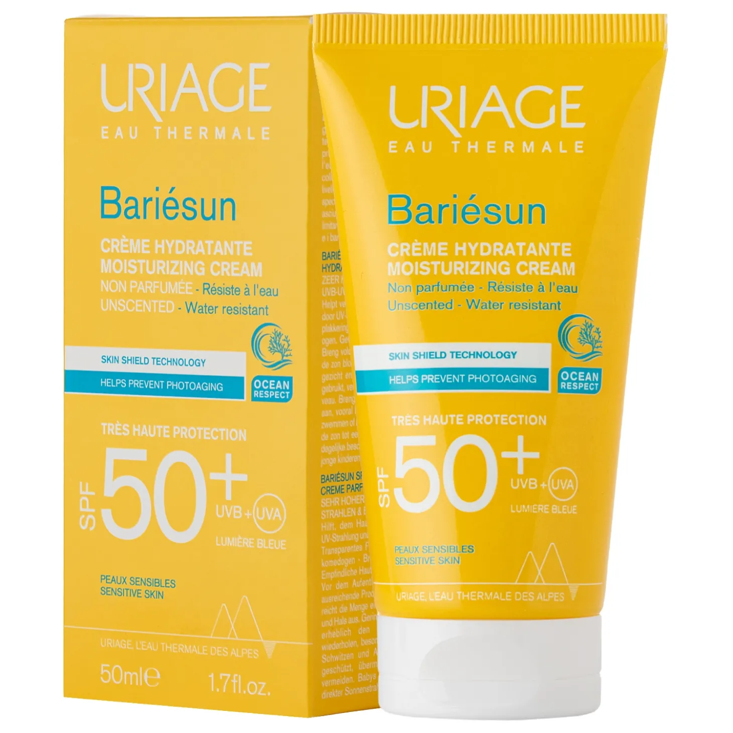 Uriage - Bariesun SPF50+ Cream - Nawilżający Krem Ochronny - 50ml