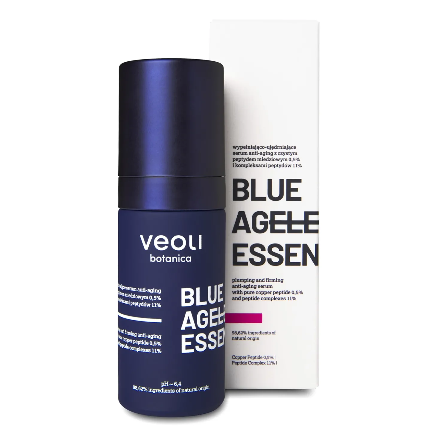 Veoli Botanica - Blue Ageless Essence - Wypełniająco - Ujędrniające Serum Anti-Aging - 30ml