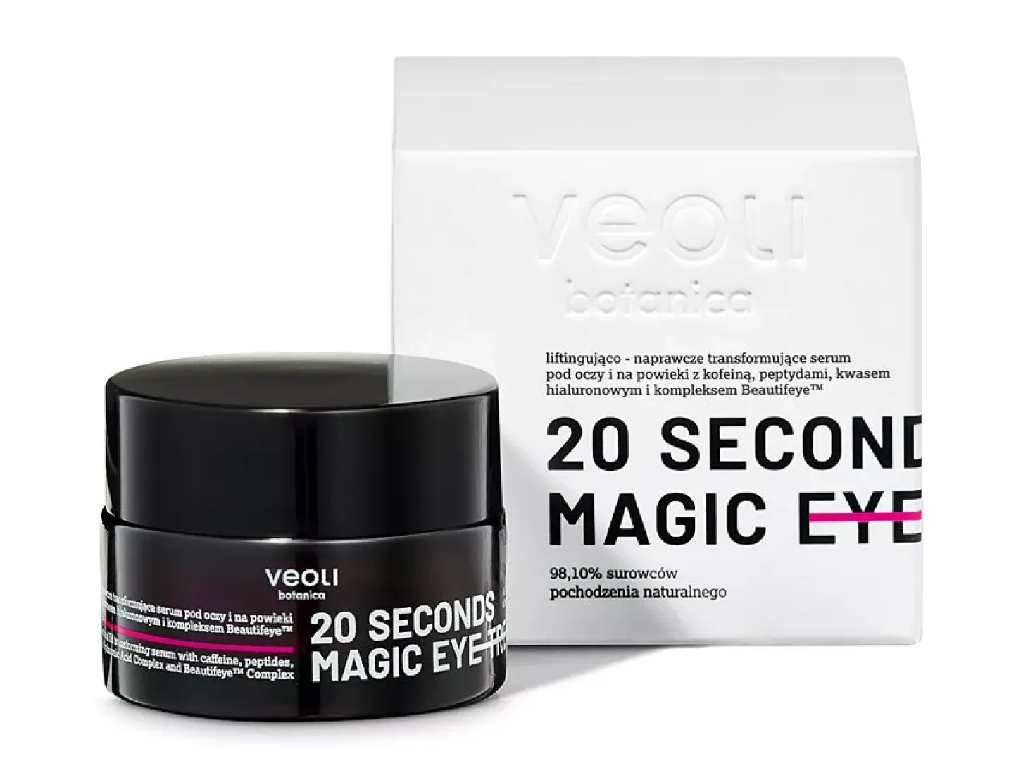 Veoli Botanica - 20 Seconds Magic Eye Treatment - Liftingująco-Naprawcze Serum pod Oczy i na Powieki - 15ml