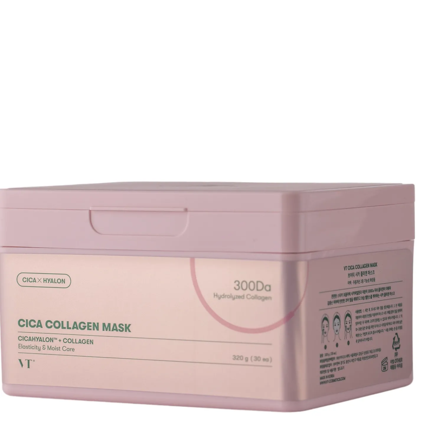 VT Cosmetics - CICA Collagen Mask - Zestaw Ujędrniających Masek do Twarzy w Płachcie - 30szt/320g