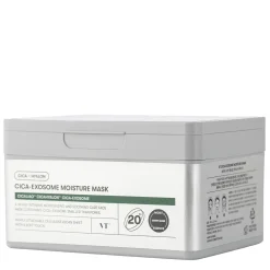 VT Cosmetics - CICA Exosome Moisture Mask - Zestaw Nawilżających Masek do Twarzy w Płachcie - 20szt/350ml