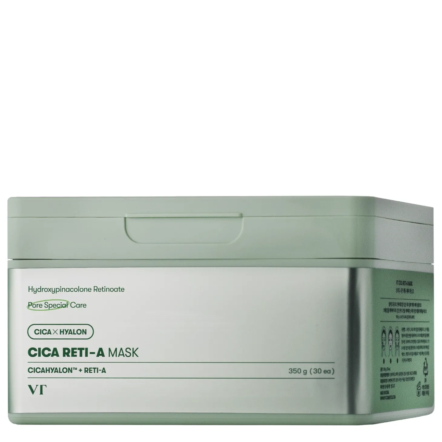 VT Cosmetics - CICA Reti-A Mask - Zestaw Nawilżająco-Złuszczających Masek do Twarzy w Płachcie - 30szt/350g