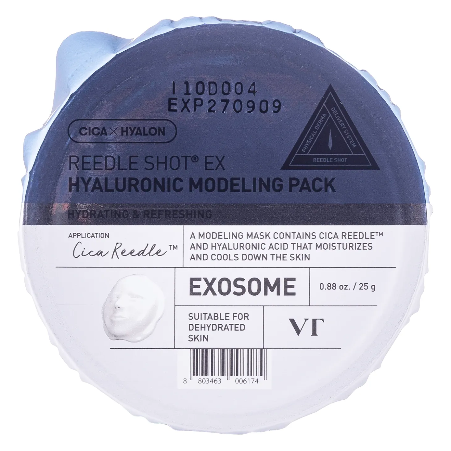 VT Cosmetics - Reedle Shot EX Hyaluronic Modelling Pack - Maska Modelująca z Kwasem Hialuronowym i Mikroigłami - 25g