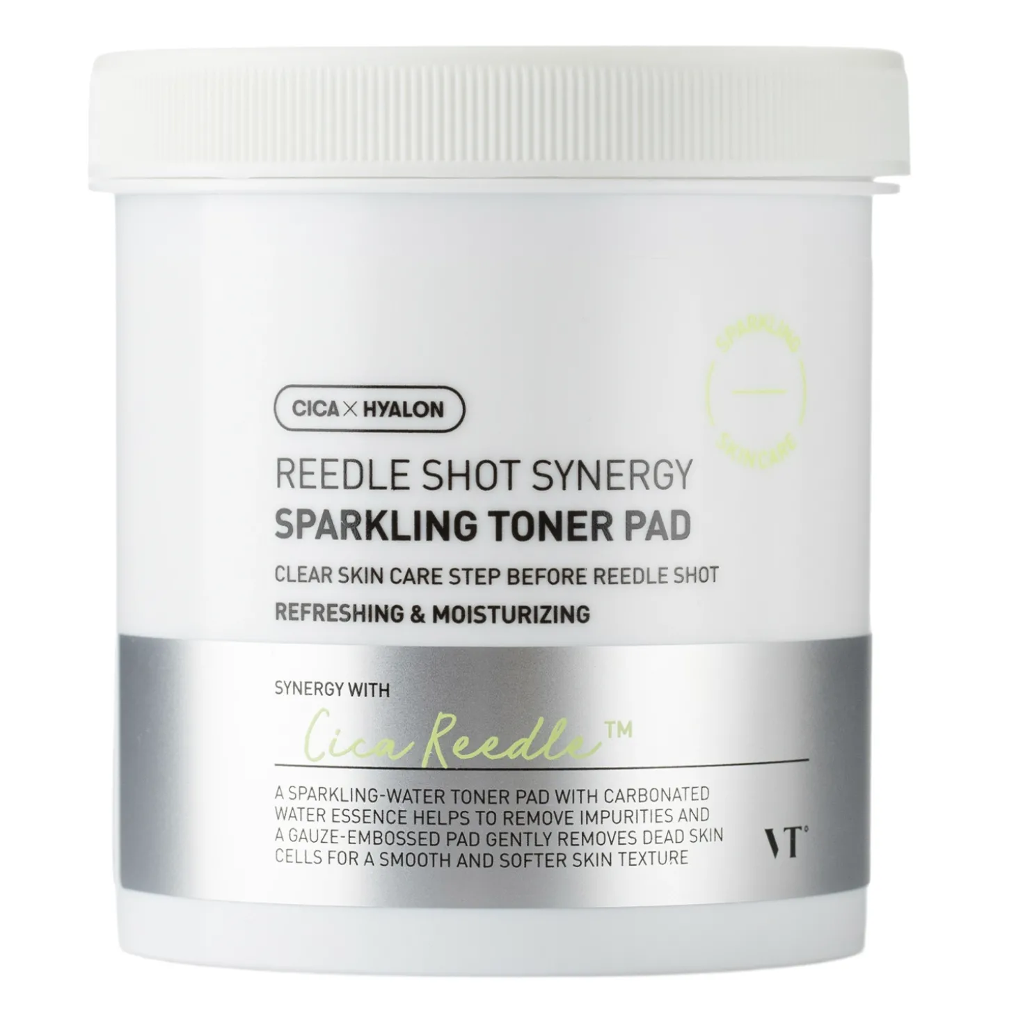 VT Cosmetics - Reedle Shot Synergy Sparkling Toner Pad - Wygładzające Płatki do Twarzy - 80szt/200ml