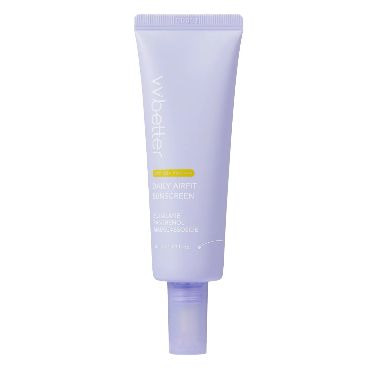VVbetter - Daily Airfit Sunscreen SPF50+ PA++++ - Nawilżający Krem do Twarzy z Filtrem - 50ml