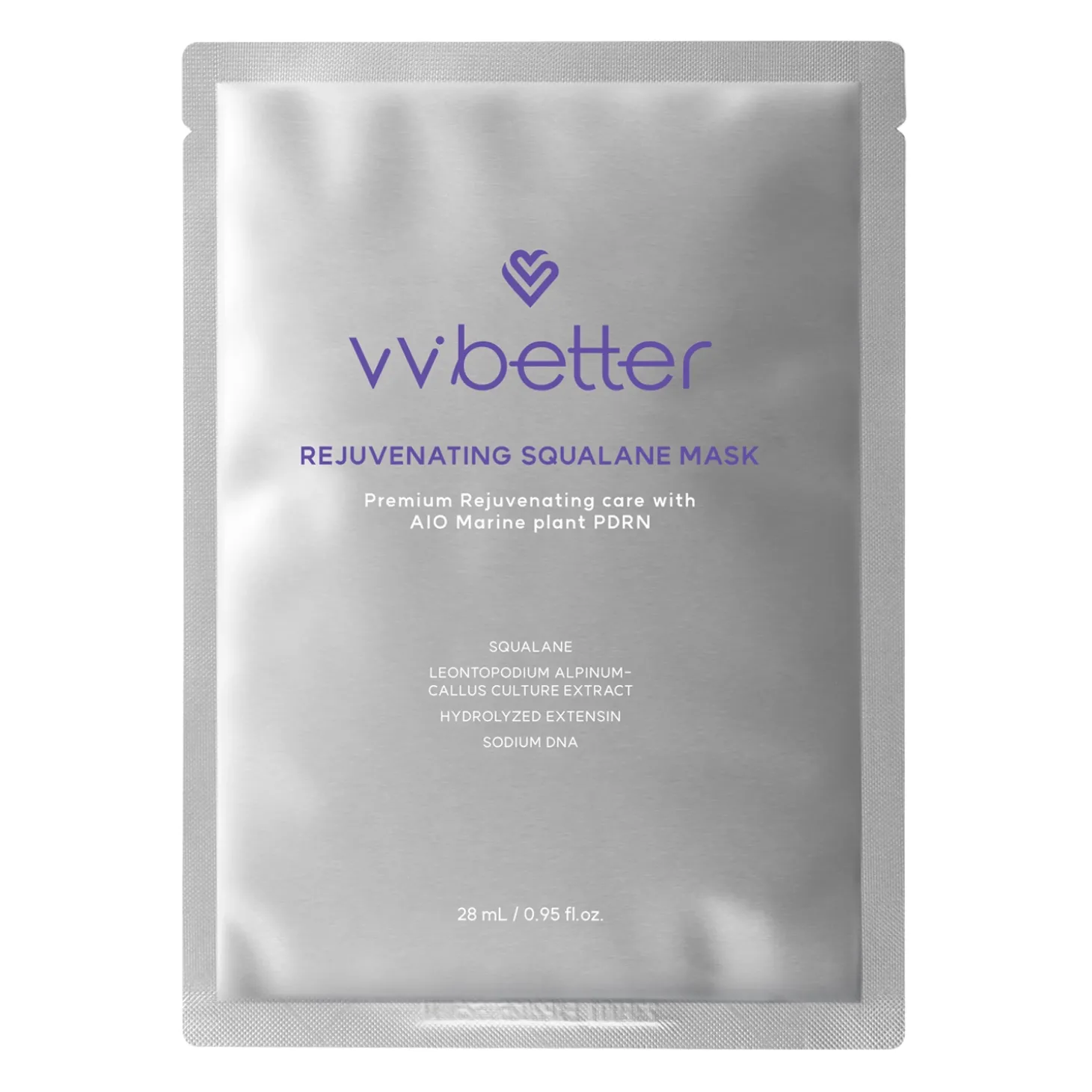 VVbetter - Rejuvenating Squalane Mask - Rewitalizująca Maska do Twarzy w Płachcie - 1szt/28ml