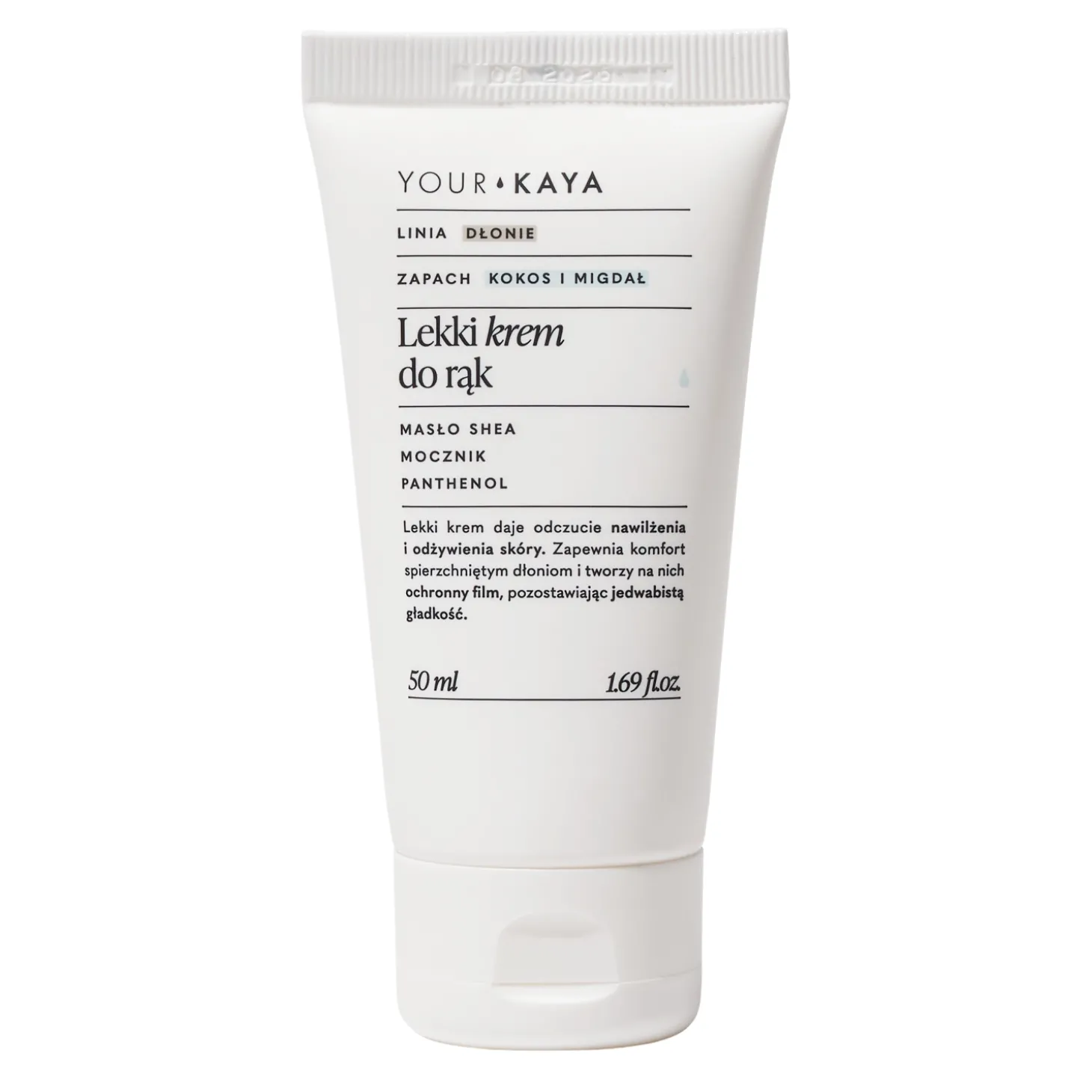 Your Kaya - Lekki Krem do Rąk o Zapachu Kokosa i Migdałów - 50ml